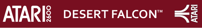 Desert Falcon logo for Atari 2600